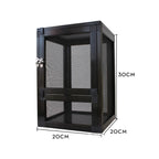 Front-Opening Reptile Terrarium — Tall Metal Mesh Door Enclosure