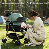 Lightweight Foldable Detachable Basket Pet Stroller Dogs Cats Outdoor Travel Dog Stroller Stroller for Dog Pet