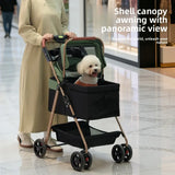 Lightweight Foldable Detachable Basket Pet Stroller Dogs Cats Outdoor Travel Dog Stroller Stroller for Dog Pet