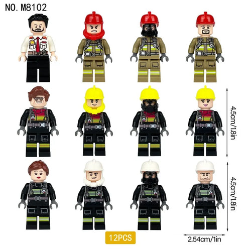 Fireman Ladder Truck Building Block Set — Kids' Assembly Toy