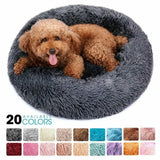 Round Plush Dog Bed