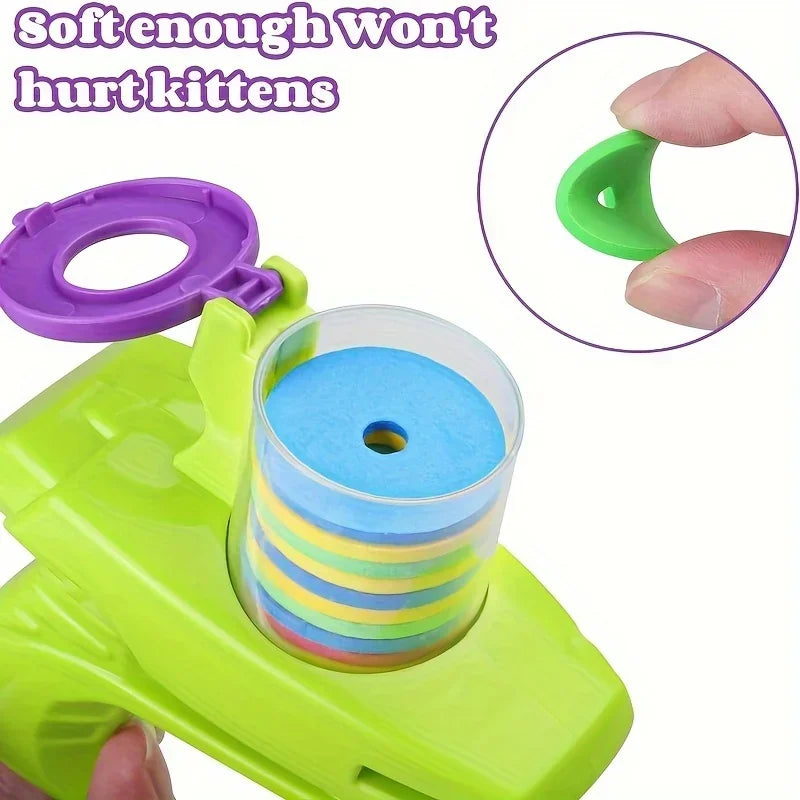 Flying Disc Launcher Toy — Interactive Chase Toy for Cats & Dogs