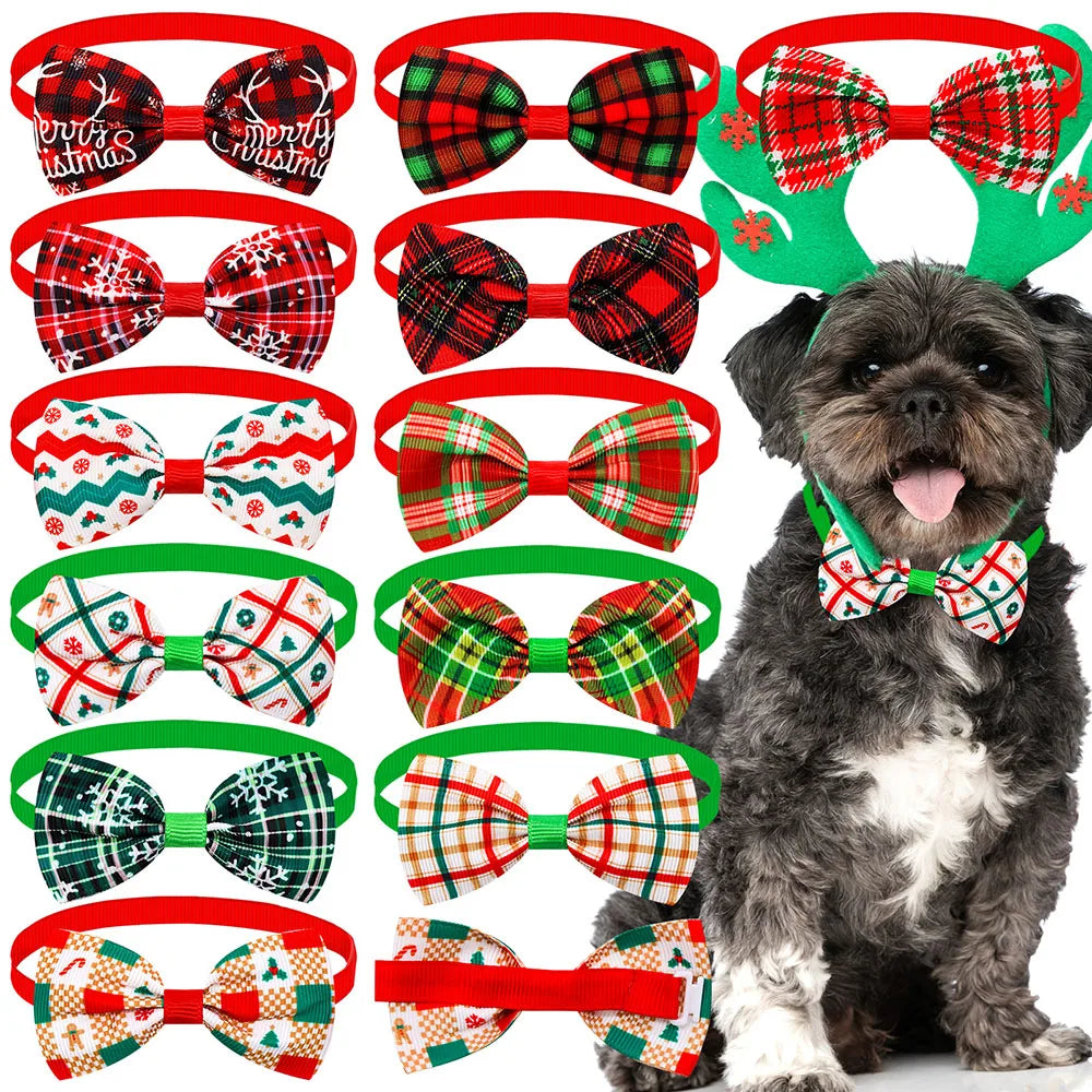 Plaid Christmas Bowtie Pack (10 or 30 Pieces)