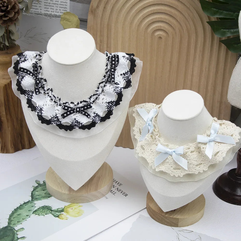 Lace Bow Pet Scarf
