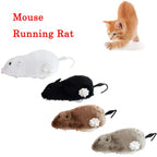 Plush Running Rat Toy — Motorized Chase Toy for Cats & Dogs