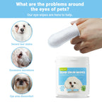 Hypoallergenic Finger Wipes for Dogs & Cats — Daily Tear Stain Remover