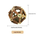 Natural Wood Knotweed Cat Teething Sticks — Sisal Rope & Raffia