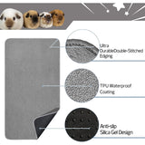 Washable Fleece Cage Liner — Leakproof Bedding for Guinea Pigs & Rabbits