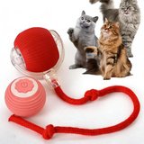 Automatic Chase Ball Toy with Tail Rope — Interactive Play for Bored Indoor Cats