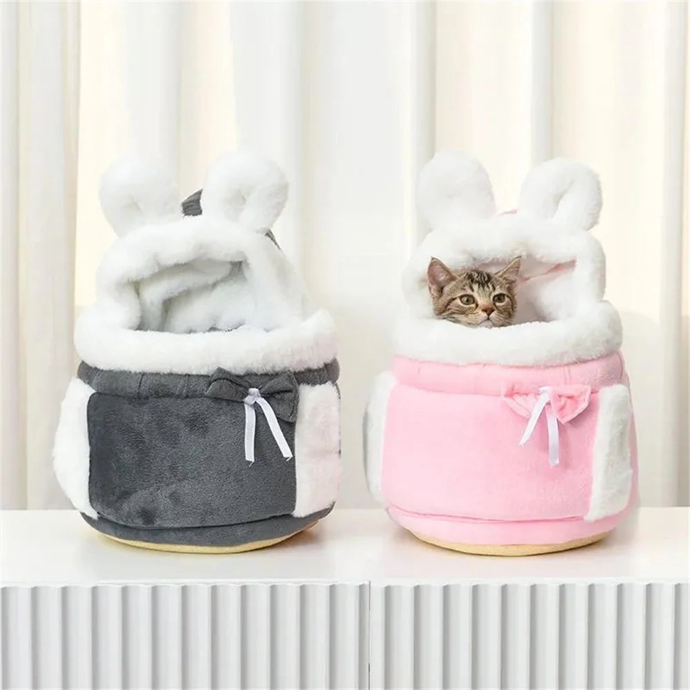 Winter Warm Puppy Carrier Backpack (Outdoor, Travel, Small Breeds)