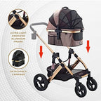 Monza Luxury 3-in-1 Pet Stroller, Travel Carrier & Car Seat — Premium Multi-Mode System