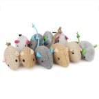 2-Pack Portable Catnip Fake Mice Cat Toys — Soft Simulated Mouse Training Toys for Kittens
