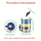 SUNSUN External Aquarium Filter Canister (Silent, Freshwater & Saltwater, 55 Gal)
