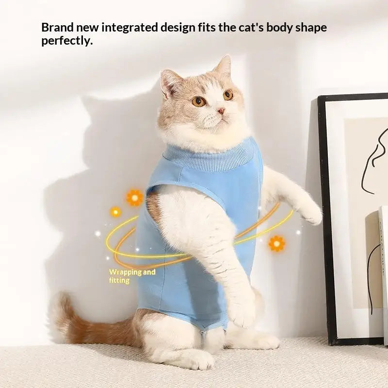 Adjustable Recovery Suit for Cats & Dogs — Anti-Lick Healing Vest