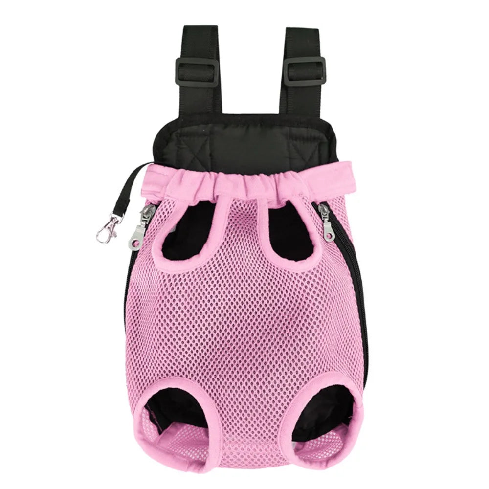 Double-Shoulder Pet Carrier Backpack (Breathable, Adjustable, Dog & Cat)