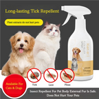 Natural Flea & Tick Repellent Spray for Dogs & Cats — Lavender & Camphor Oil, 500ml