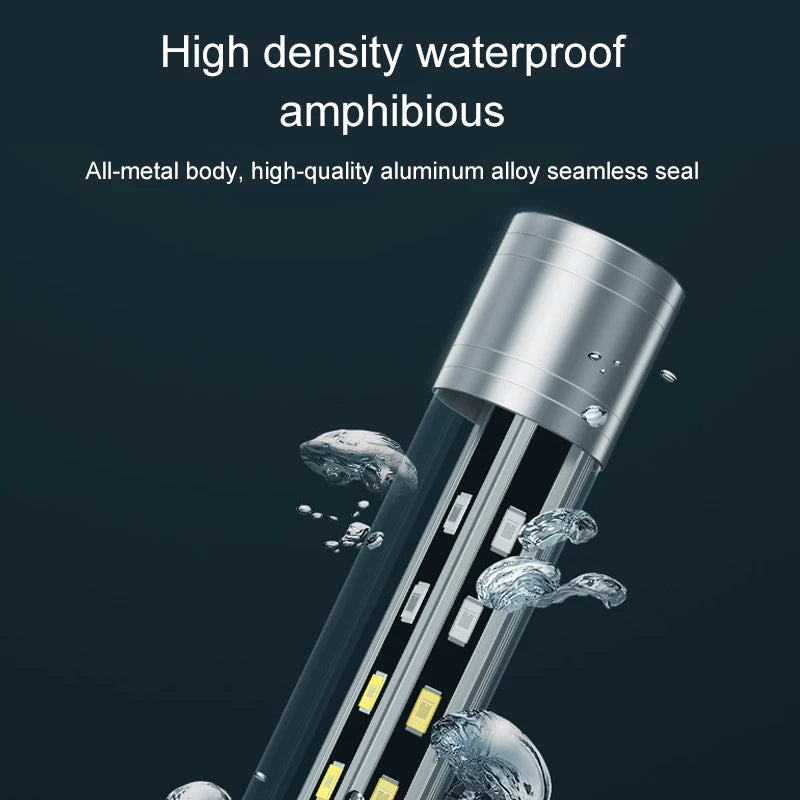 Waterproof RGB Aquarium LED Light (Wide Angle, Plant Grow, 27–57cm)