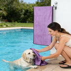 Ultra-Fine Fiber Pet Towel — Super Absorbent Quick-Dry, 3 Sizes