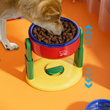 Adjustable Suction Cup Pet Bowl — Raised Feeder for Dogs & Cats