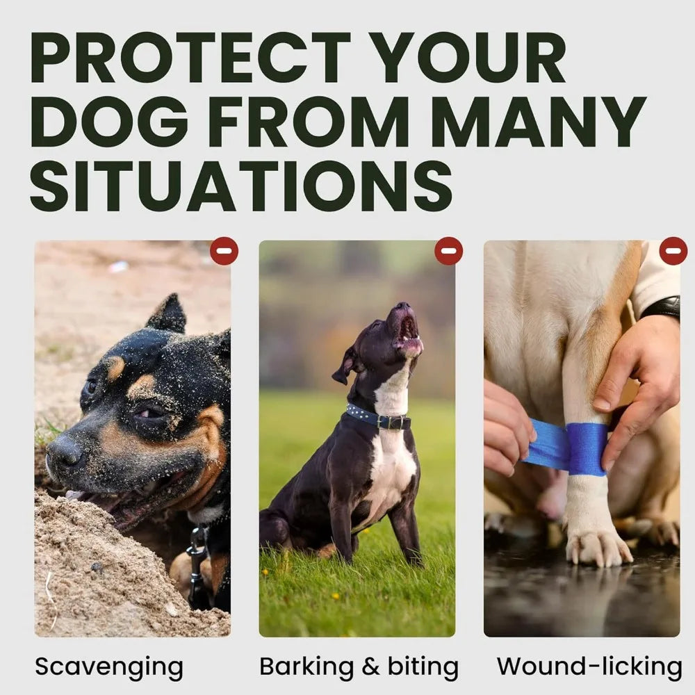 Metal Basket Dog Muzzle (Anti-Bite, Breathable, Easy Clean)