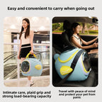 Aluminum Alloy Space Capsule Pet Stroller — Hands-Free Dual-Purpose Travel Cart for Dogs & Cats
