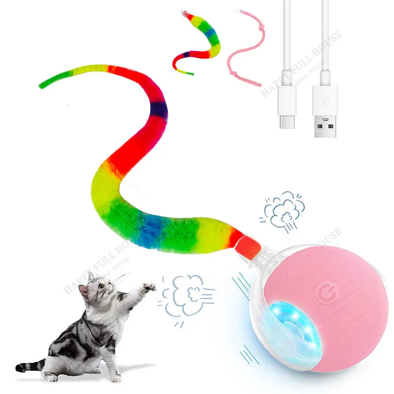 2-in-1 Automatic Interactive Cat Ball Toy