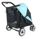 Modern Portable 55kg Large Dog Pet Stroller — 4-Wheel Foldable Large Capacity Outdoor Travel Trolley