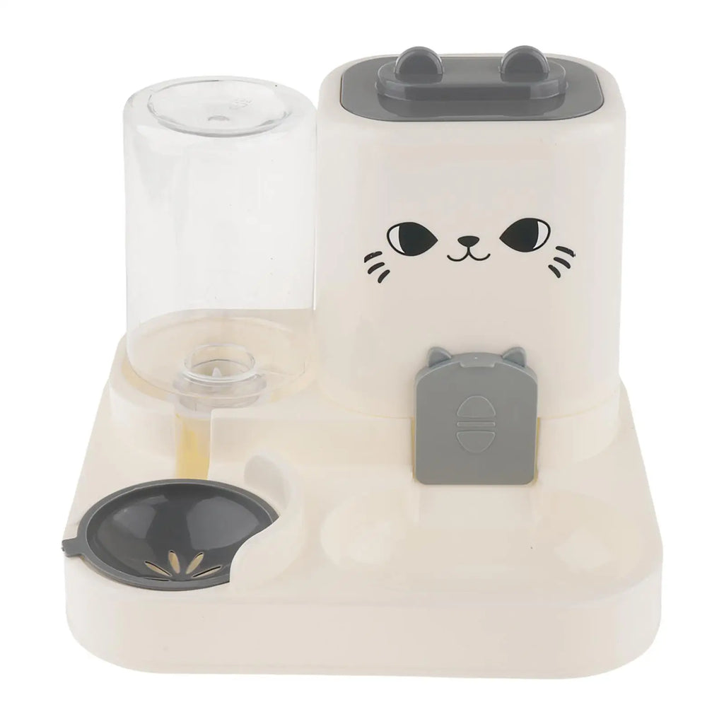 2-in-1 Automatic Pet Feeder Bowl (Detachable, Travel, Cats & Rabbits)