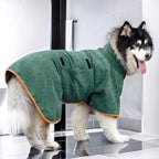 All-Over Wrap Bathrobe Towel for Large Dogs — Quick-Drying & Breathable