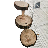 Wooden Climbing Ladder — Cage Perch for Small Pets & Birds
