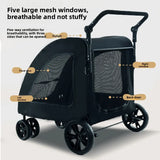 Large Dog Outdoor Pet Stroller Foldable Golden Retriever Giant Breed Senior Disabled Dog Trolley Pet Stroller Cat Stroller