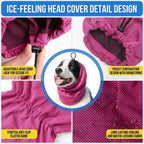 Dog Cooling Head Cover Snood (Elastic Mesh, Quick-Dry, Summer)