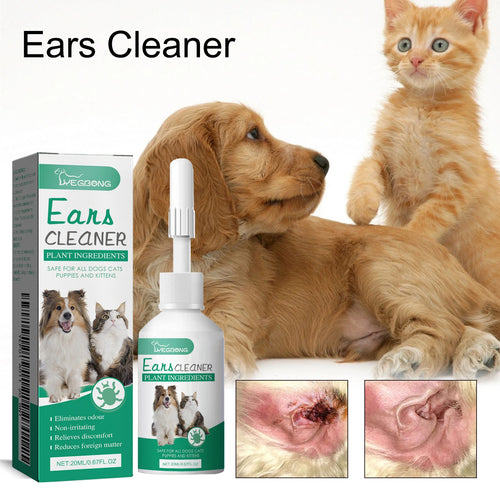 Universal Pet Ear Cleaning Drops — Soothes Itching & Removes Wax