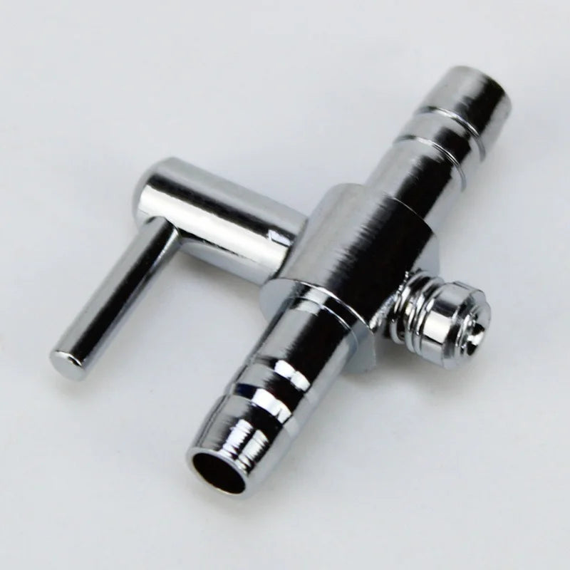 Stainless Steel Aquarium Air Flow Splitter & Valve (Adjustable)