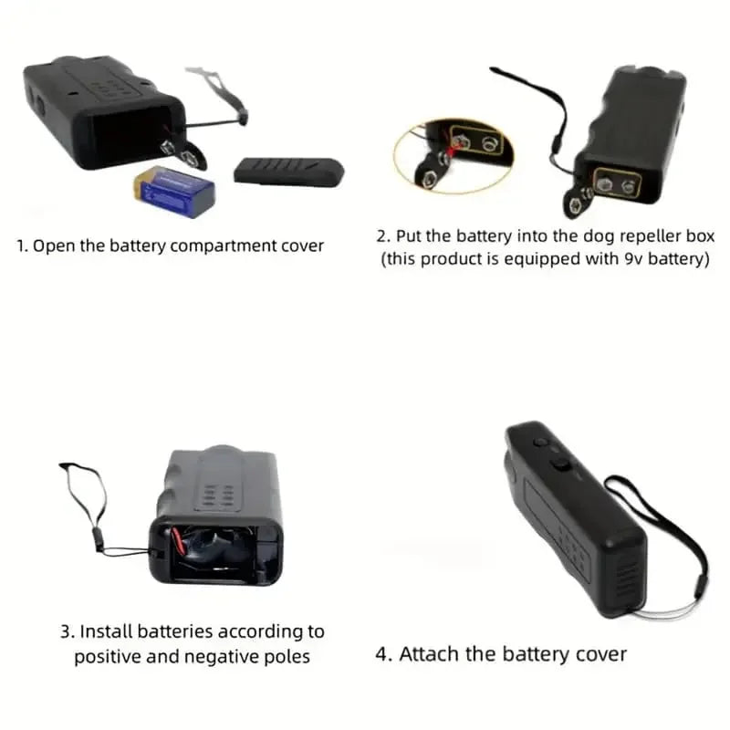 3-in-1 Ultrasonic Dog Deterrent