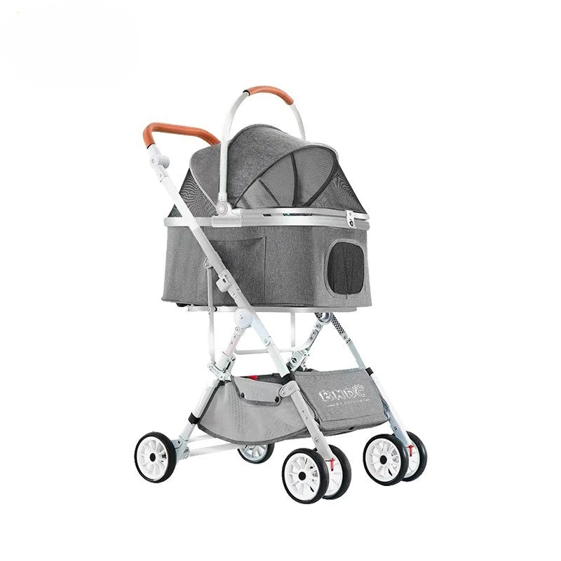 MAXFOR Luxury Washable Pet Stroller for Cats & Dogs up to 25 kg — Foldable