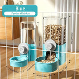 Hanging Pet Water & Food Feeder — Auto-Refill Clip-On Bowl Set
