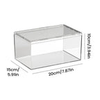 Transparent Acrylic Terrarium — Ventilated Enclosure for Spiders, Geckos & More