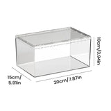 Transparent Acrylic Spider & Reptile Terrarium — Escape-Proof Habitat with Ventilation