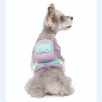 Plaid Dog Leash and Harness Set with Storage Bag (Detachable, Hiking)