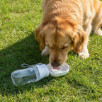 Outdoor Dog Water Bottle with Filter (Leakproof, Dry/Wet Separation, Press Design)