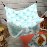 2-in-1 Cotton Hammock Bed for Small Pets & Birds — Warm Hanging Nest