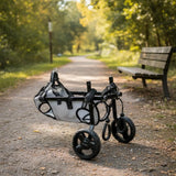 Disabled Pet Wheelchair Long Lasting Rear Leg Dog Wheelchair Recovery Dog Chair Aluminum Alloy Frame Breathable Mesh for Pet