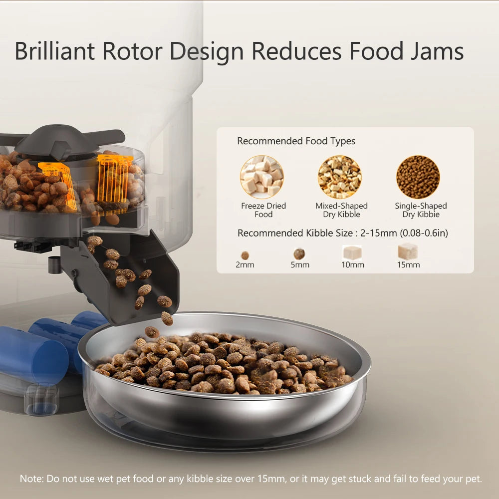 Smart Automatic Pet Feeder (Timed, Programmable, Dog & Cat)