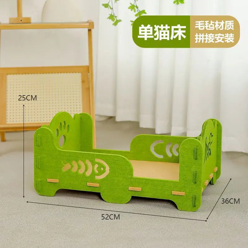 Two-Layer Tree Hole Cave Bed for Cats & Dogs, Eco-Friendly