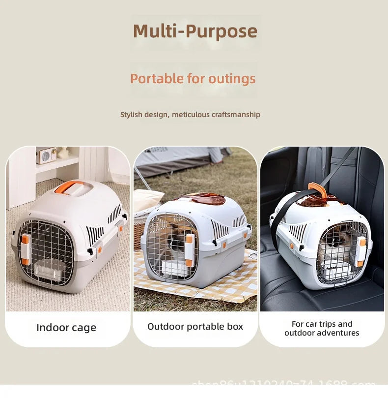 Airline-Approved Pet Carrier with Skylight Window for Cats & Dogs