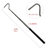 Retractable Snake Hook — Stainless Steel Handling Tool for Reptile Keepers