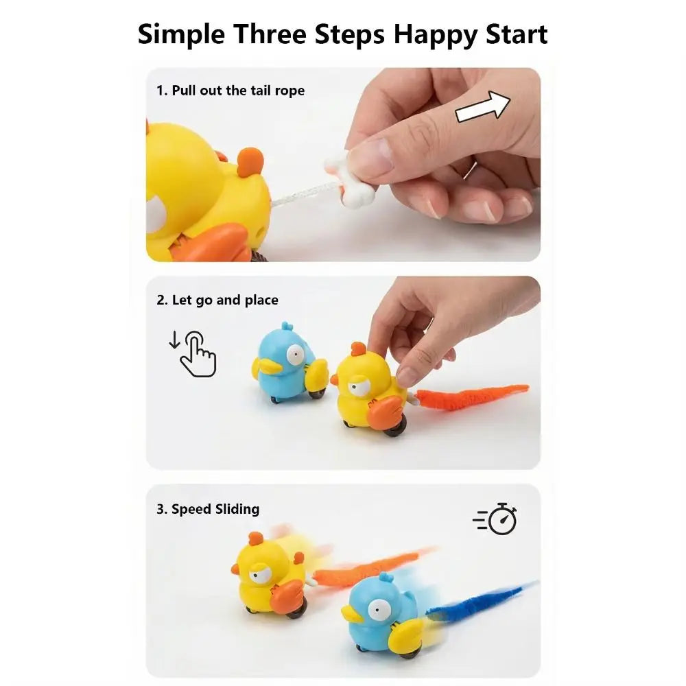 Wind-Up Bird Cat Teaser Toy — Chirping, Bite-Resistant, No Batteries