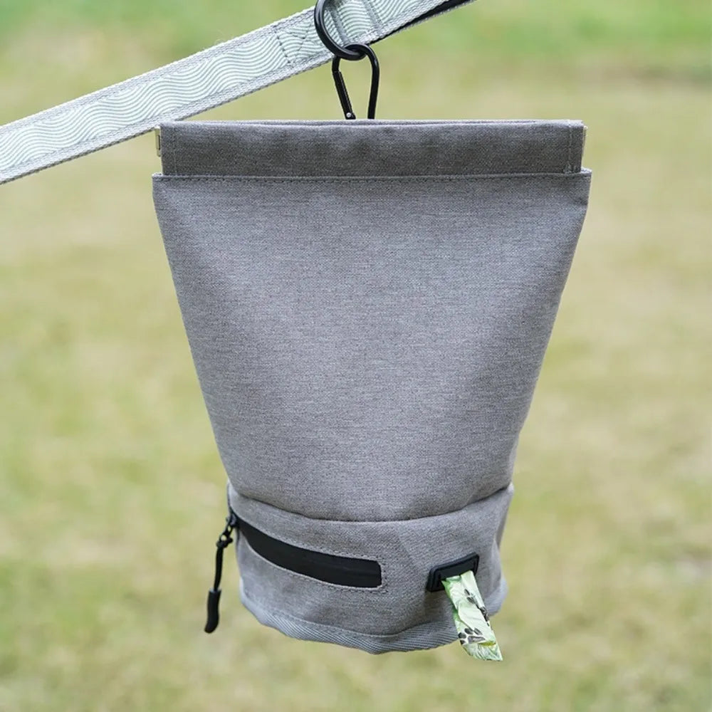 Oxford Dog Poop Bag Carrier with Hook (Waterproof, Portable)