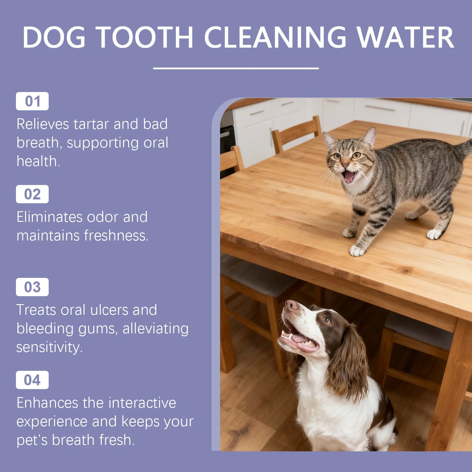 Pet Dental Water Additive — Freshens Breath & Prevents Tartar, 200ml
